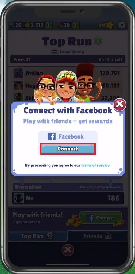 Connect with Facebook Friends