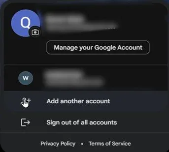 sign in to new account
