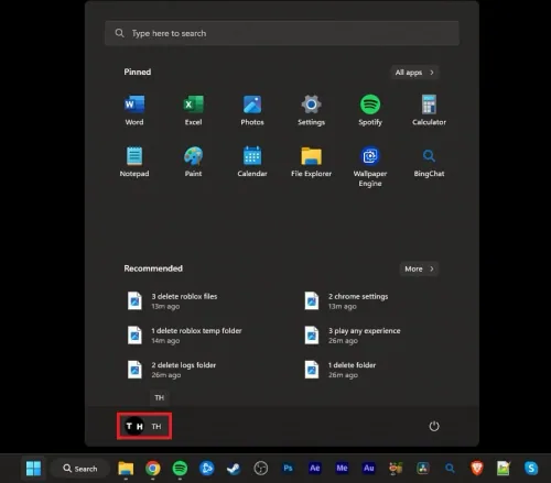 open start menu windows