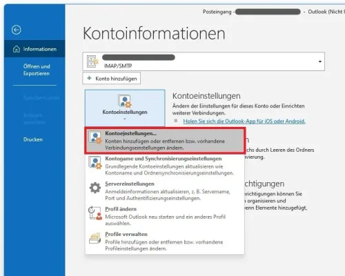 Information > Account Information