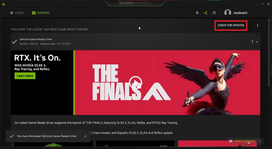 update GPU driver