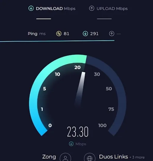 test connection speed