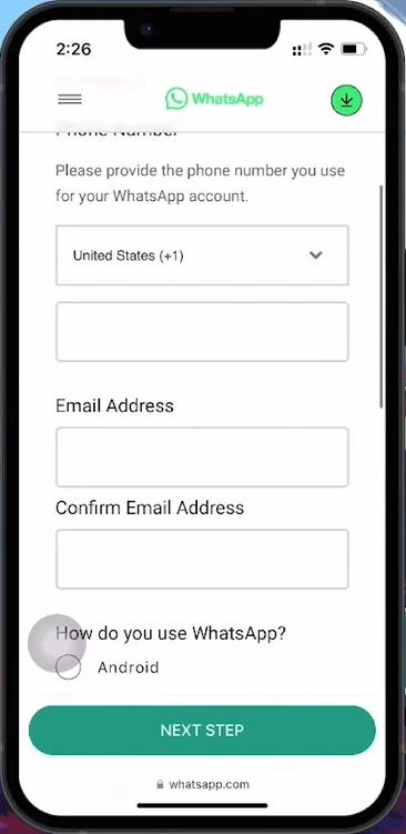fill out form