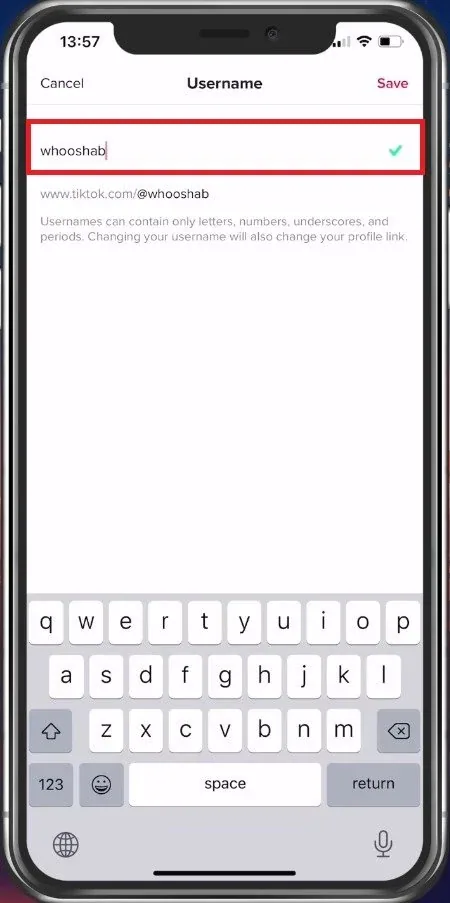 Apply New Username