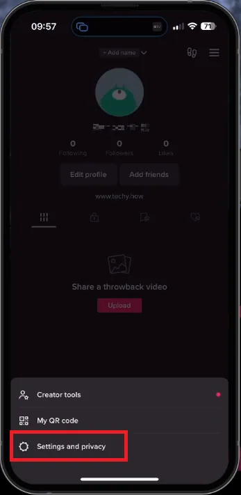 tiktok settings