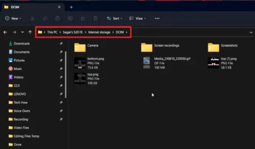access photo files