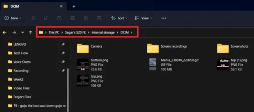 dcim folder