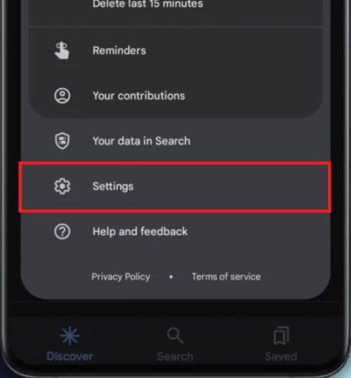 google account settings