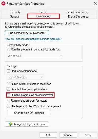 Run Valorant as Admin