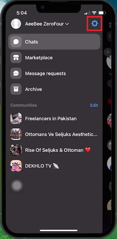 messenger settings