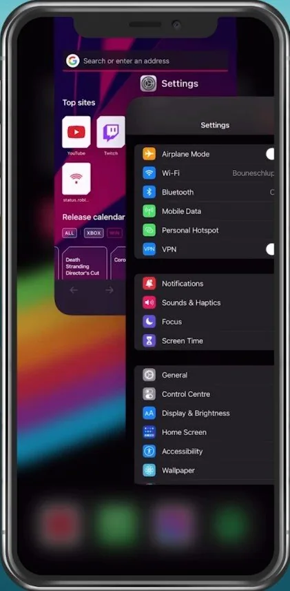 Close background apps