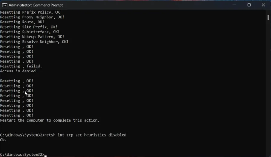 admin command prompt