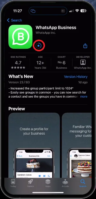 download whatsapp business app