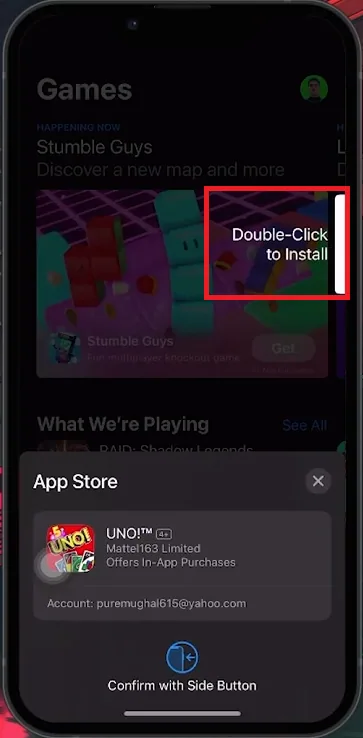restart app store application