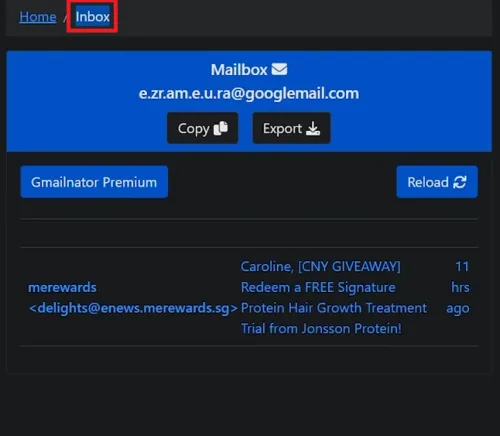 access email inbox