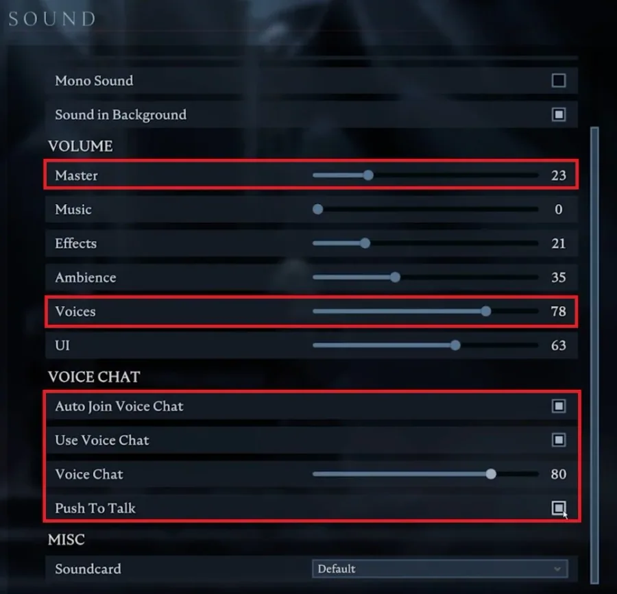 V Rising Settings > Sound > Voice Chat