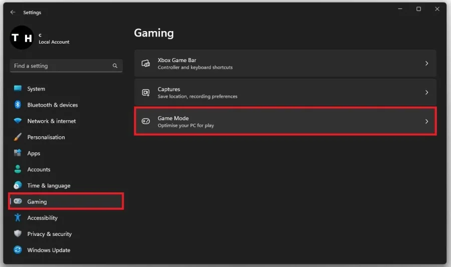 Windows Settings > Gaming > Game Mode