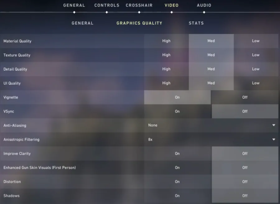 Graphics Settings