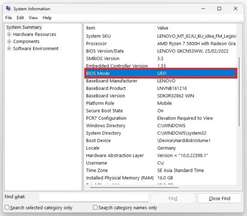 Windows System Information