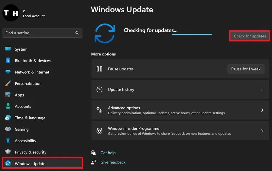 Windows Settings > Windows Update