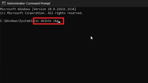 admin command prompt