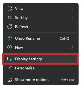 Windows Display Settings