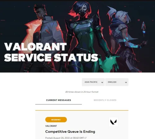 Valorant Service Status