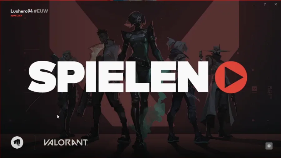 Changed to the German language. Select the gear icon on the bottom left to change your language.