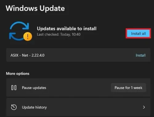 Windows Settings > Windows Update