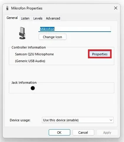 In the General tab, click on Properties, and lastly, in this panel, ensure that t…