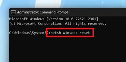 admin command prompt