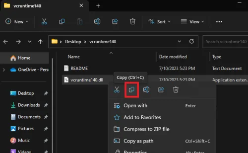 copy the missing file