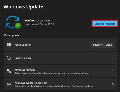 Windows Settings > Windows Update