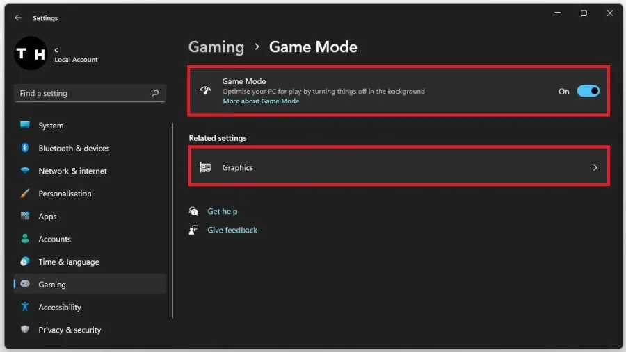 Windows Settings > Gaming > Game Mode