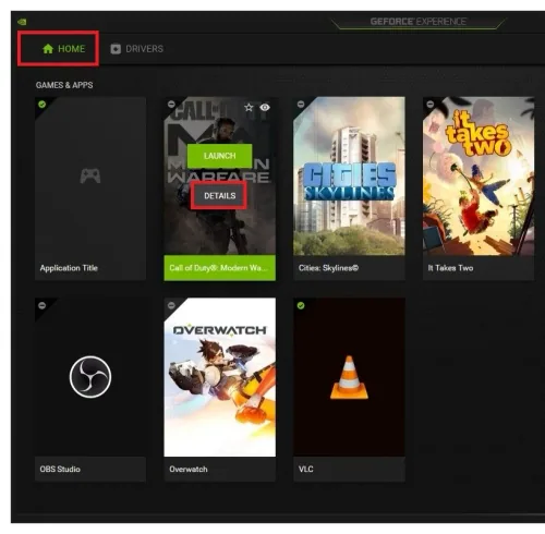GeForce Experience > Home > Warzone