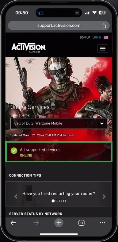 cod online services