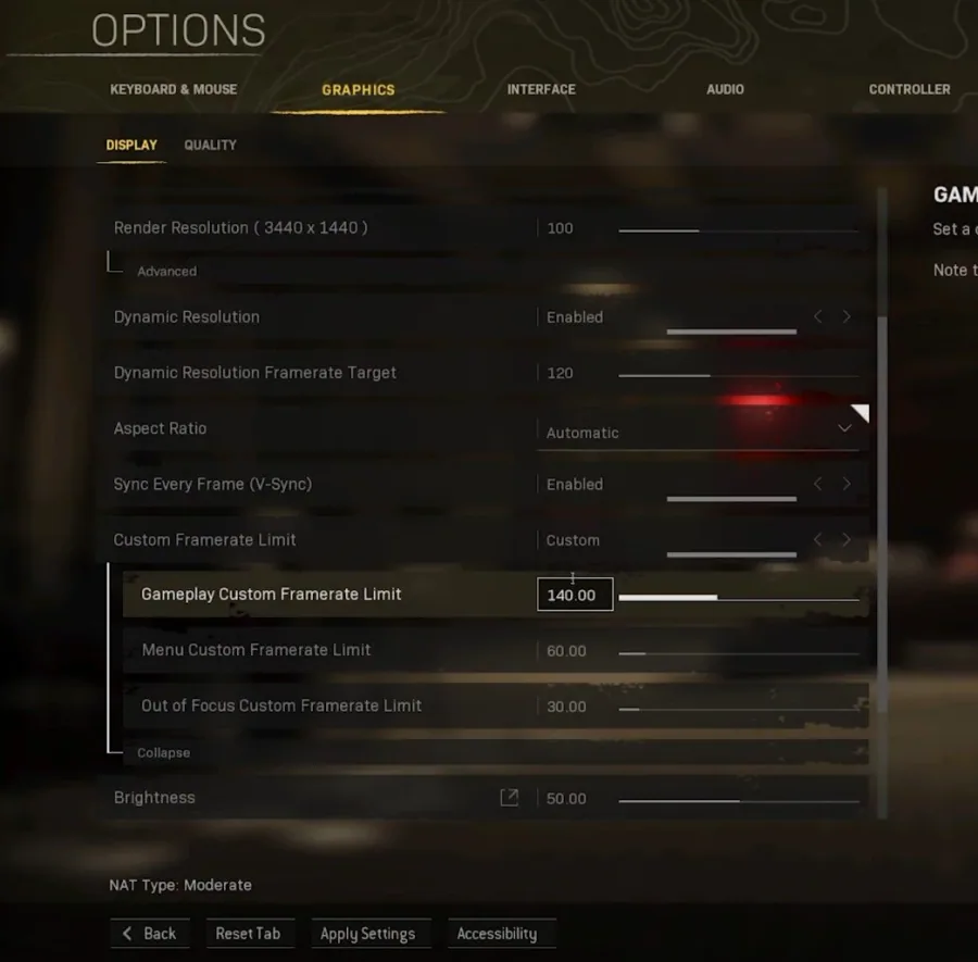 Custom Framerate Limit for Warzone: Pacific