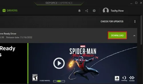 Update Graphics Driver