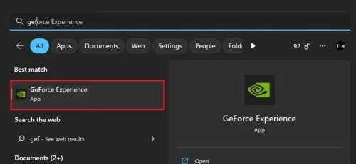 GeForce Experience Application