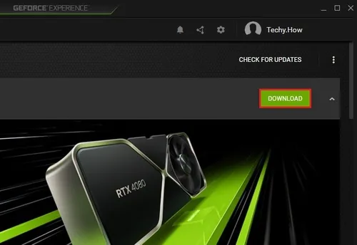 GeForce Experience > Drivers