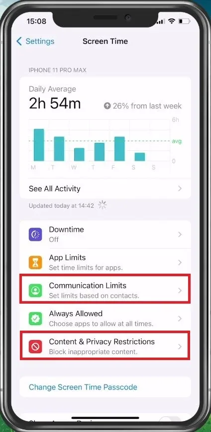 Disable Communication & Content Limits
