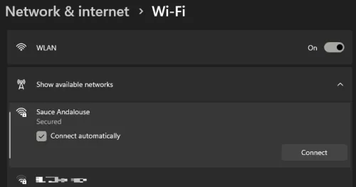 reconnect network connection
