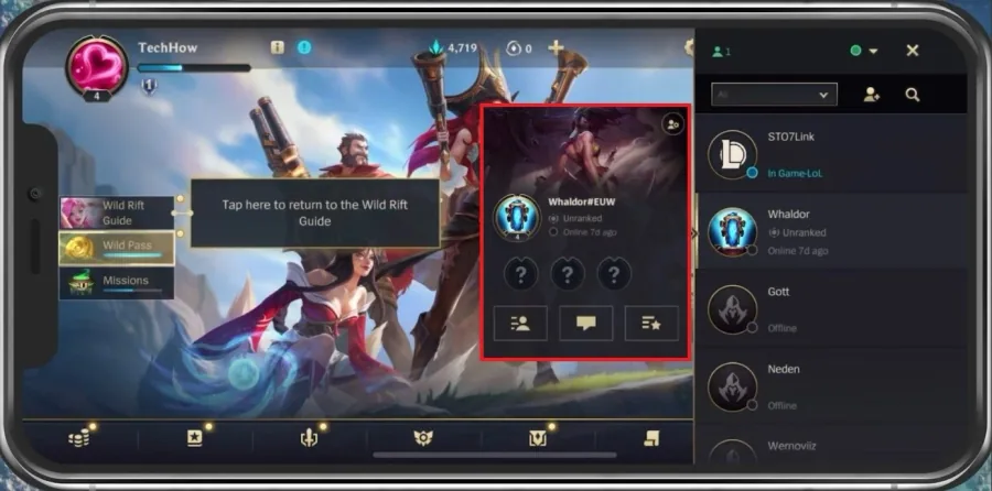Wild Rift Friend Settings