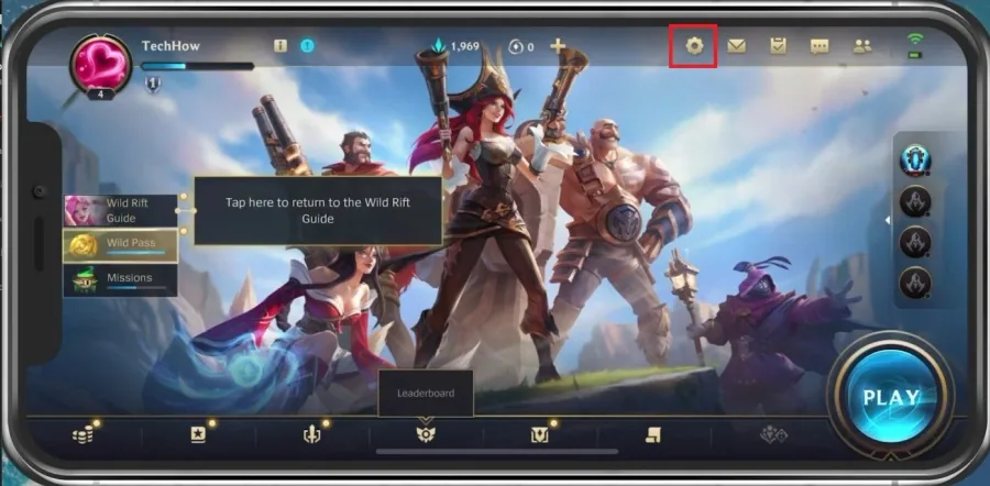 Wild Rift > Settings