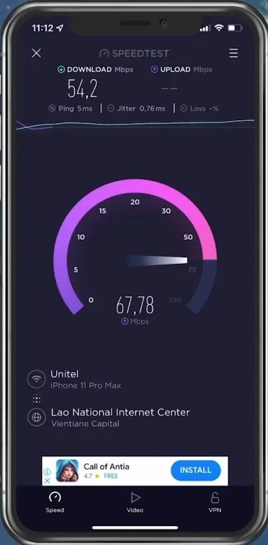 Test internet connection to the closest server