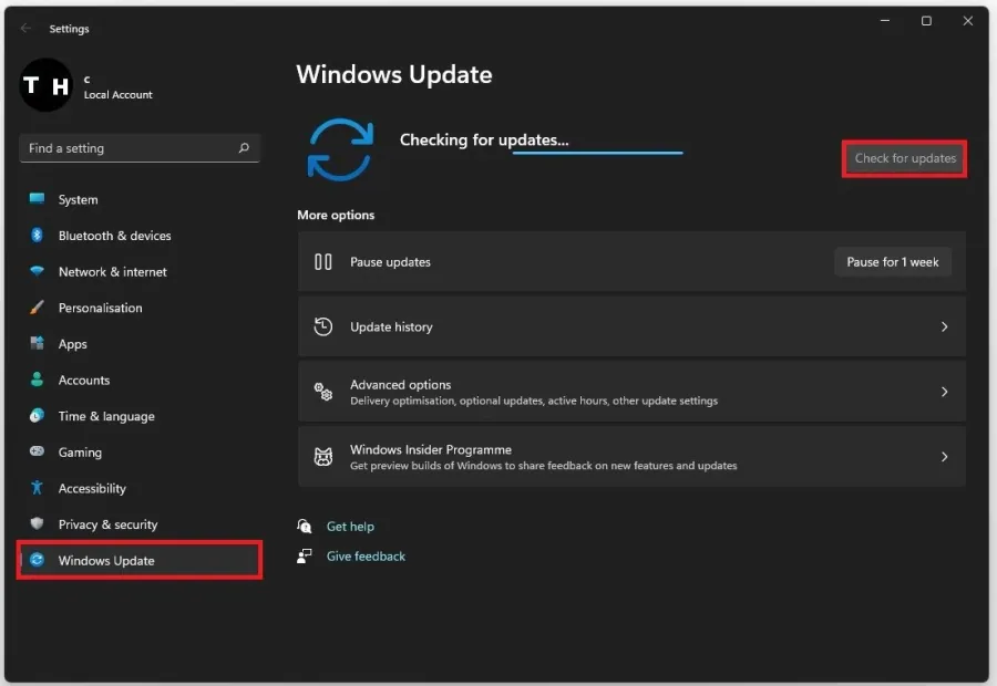 Windows Settings > Windows Update