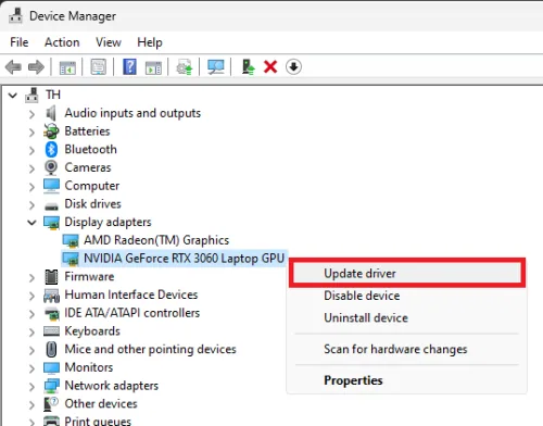 update GPU driver