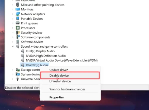 reinstall audio driver