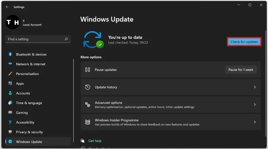 Windows OS Update