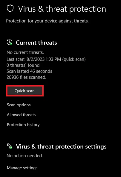 virus protection